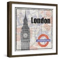 London Train-Lauren Gibbons-Framed Art Print