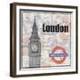 London Train-Lauren Gibbons-Framed Art Print