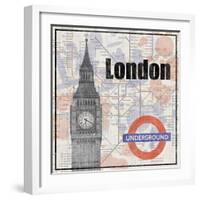 London Train-Lauren Gibbons-Framed Art Print