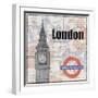 London Train-Lauren Gibbons-Framed Art Print