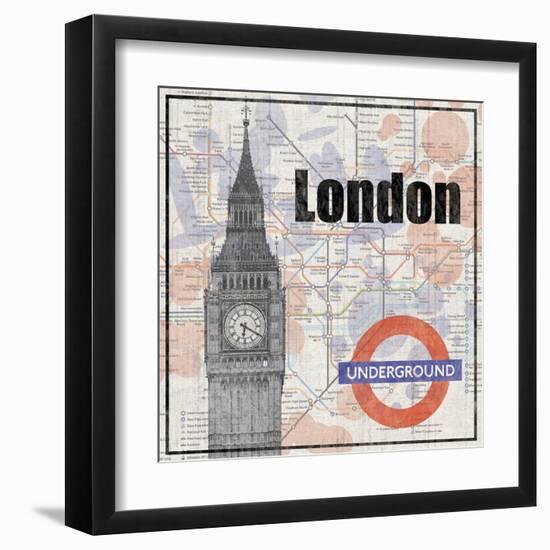 London Train-Lauren Gibbons-Framed Art Print