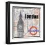 London Train-Lauren Gibbons-Framed Art Print