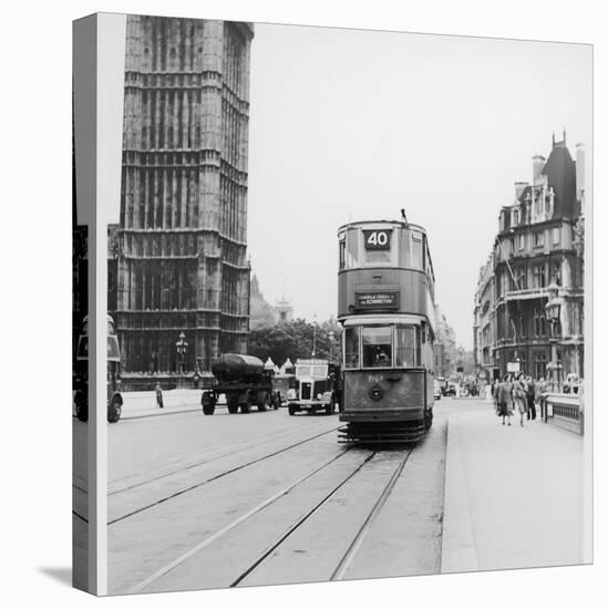 London Tram 1930S-null-Stretched Canvas