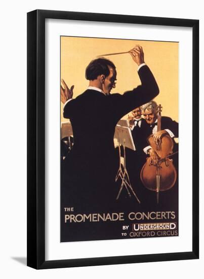 London Transport, Underground Conductors Orchestras Instruments, UK, 1920-null-Framed Giclee Print