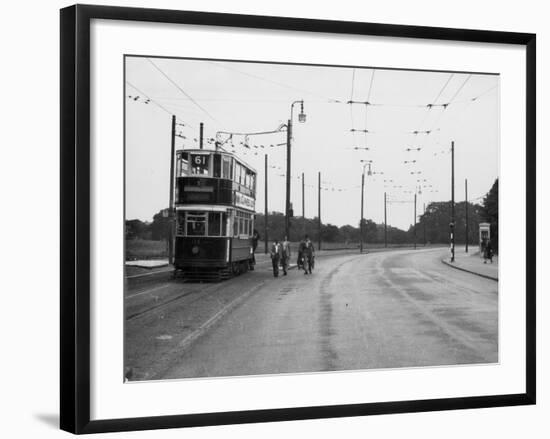 London Trolley Bus-Fred Musto-Framed Photographic Print