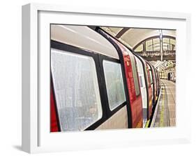 London Tube Train-Toula Mavridou-Messer-Framed Photographic Print