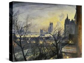 London Twilight from the Adelphi-Christopher Richard Wynne Nevinson-Stretched Canvas