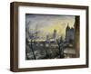 London Twilight from the Adelphi-Christopher Richard Wynne Nevinson-Framed Giclee Print