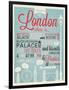 London Typographical Background-Melindula-Framed Art Print