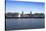 London, UK - MARCH 16, 2014: Greenwich View and River Thames from Docklands-IR Stone-Stretched Canvas