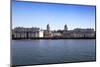 London, UK - MARCH 16, 2014: Greenwich View and River Thames from Docklands-IR Stone-Mounted Photographic Print
