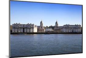 London, UK - MARCH 16, 2014: Greenwich View and River Thames from Docklands-IR Stone-Mounted Photographic Print