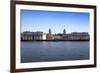 London, UK - MARCH 16, 2014: Greenwich View and River Thames from Docklands-IR Stone-Framed Photographic Print