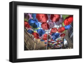 London Umbrella Art-null-Framed Art Print