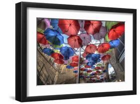 London Umbrella Art-null-Framed Art Print