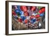 London Umbrella Art-null-Framed Art Print