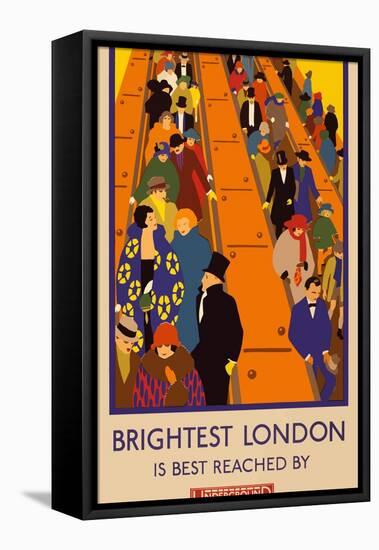 London Underground Brightest London-Vintage Apple Collection-Framed Stretched Canvas