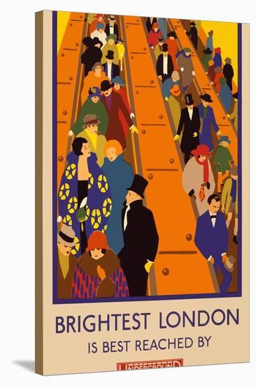 London Underground Brightest London-Vintage Apple Collection-Stretched Canvas