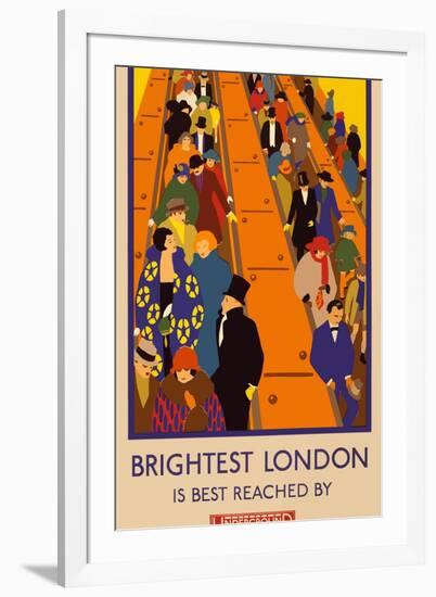 London Underground Brightest London-Vintage Apple Collection-Framed Giclee Print