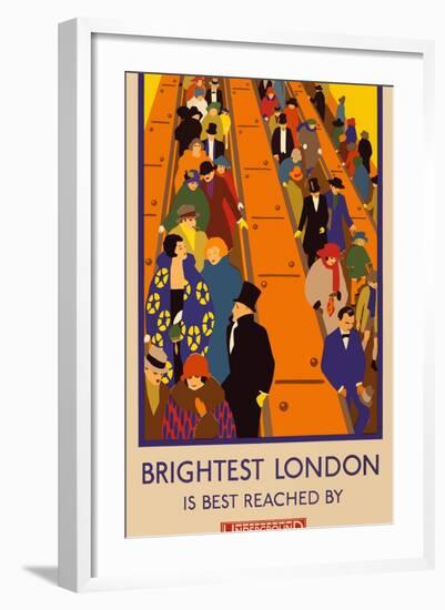 London Underground Brightest London-Vintage Apple Collection-Framed Giclee Print