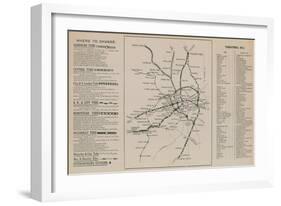 London Underground Map-null-Framed Giclee Print