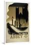 London Underground Poster Featuring Westminster Abbey, 1934-null-Framed Giclee Print