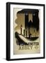 London Underground Poster Featuring Westminster Abbey, 1934-null-Framed Giclee Print