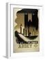 London Underground Poster Featuring Westminster Abbey, 1934-null-Framed Giclee Print