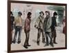 London. Unemployed Workers Who Participated in the Meeting and Raide Stores Picadilly, 1886-null-Framed Giclee Print