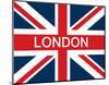 London Union Jack-null-Mounted Art Print