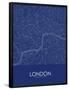 London, United Kingdom Blue Map-null-Framed Poster