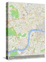 London, United Kingdom Map-null-Stretched Canvas