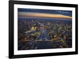 London Vista - The Rush-Jason Hawkes-Framed Giclee Print