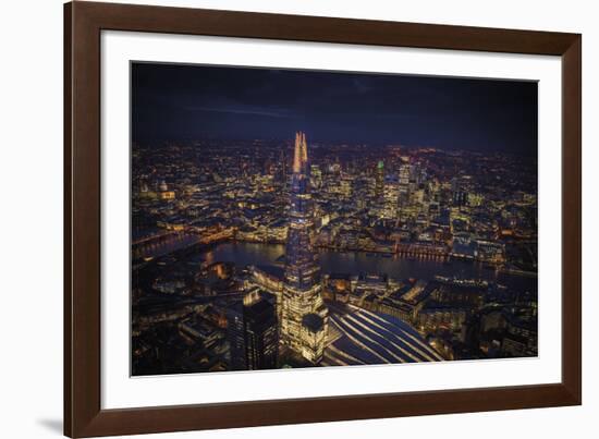 London Vista - The Shard-Jason Hawkes-Framed Giclee Print