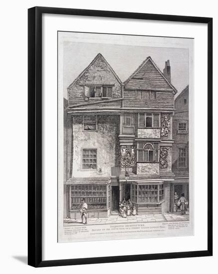 London Wall, London, 1808-John Thomas Smith-Framed Giclee Print