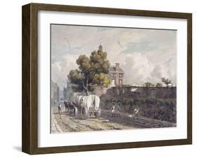 London Wall, London, 1811-George Shepherd-Framed Giclee Print