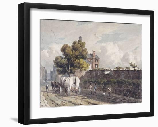 London Wall, London, 1811-George Shepherd-Framed Giclee Print