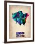 London Watercolor Poster-NaxArt-Framed Art Print