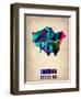 London Watercolor Poster-NaxArt-Framed Art Print