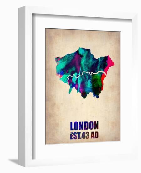 London Watercolor Poster-NaxArt-Framed Art Print