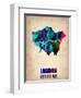 London Watercolor Poster-NaxArt-Framed Art Print