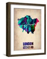 London Watercolor Poster-NaxArt-Framed Art Print