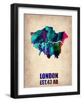 London Watercolor Poster-NaxArt-Framed Art Print