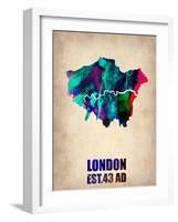 London Watercolor Poster-NaxArt-Framed Art Print