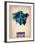 London Watercolor Poster-NaxArt-Framed Art Print