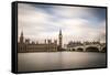 London, Westminster, House of Parliament with Big Ben.-Francesco Riccardo Iacomino-Framed Stretched Canvas