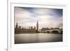 London, Westminster, House of Parliament with Big Ben.-Francesco Riccardo Iacomino-Framed Photographic Print