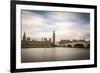 London, Westminster, House of Parliament with Big Ben.-Francesco Riccardo Iacomino-Framed Photographic Print