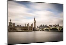 London, Westminster, House of Parliament with Big Ben.-Francesco Riccardo Iacomino-Mounted Photographic Print