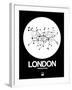 London White Subway Map-NaxArt-Framed Art Print